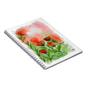 Carnet Aquarelle de coquelicots (Côté Droit)