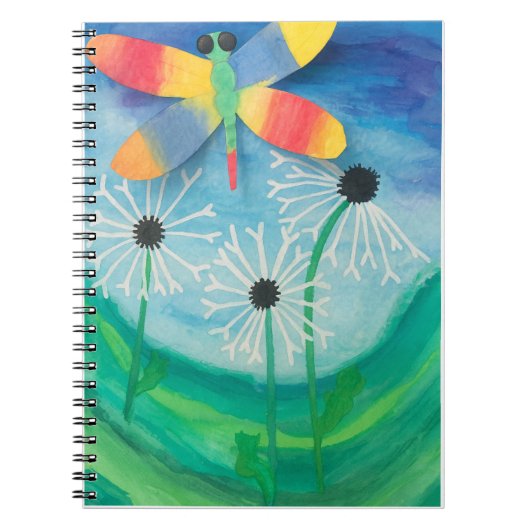 Carnet Aquarelle de dragonfly & Dandelion (Devant)