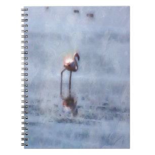 Carnet Aquarelle de Flamant rose solaire