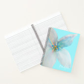 Carnet Aquarelle de fleur pastel blanc (Intérieur)