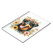Carnet Aquarelle de fleurs de printemps - (Côté gauche)