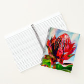 Carnet Aquarelle de fleurs indigènes de Waratah (Intérieur)