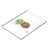 Carnet Aquarelle de fruit de Kiwi (Côté gauche)