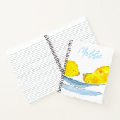 Carnet Aquarelle de fruit jaune citron (Intérieur)