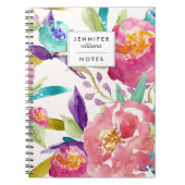 Carnet Aquarelle de jardin personnalisée (Devant)