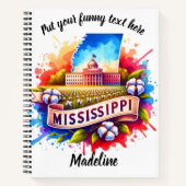 Carnet Aquarelle de la vision iconique du Mississippi (Devant)