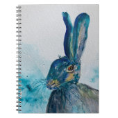 Carnet Aquarelle de lapin lièvre (Devant)