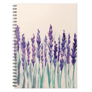 Carnet aquarelle de lavande française