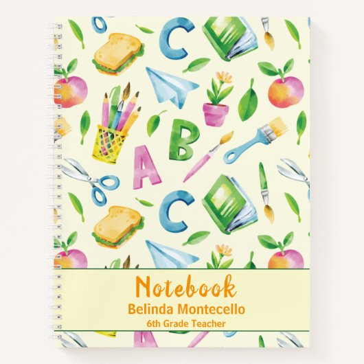 Carnet Aquarelle de l'école B C (Devant)