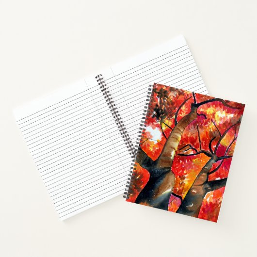 Carnet Aquarelle de l'érable japonais (Intérieur)