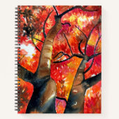 Carnet Aquarelle de l'érable japonais (Devant)