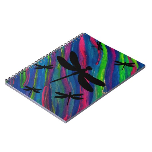 Carnet Aquarelle de libellule (Côté gauche)