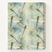Carnet Aquarelle de libellule paisible de style spirale (Dos)