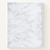 Carnet Aquarelle de marbre moderne Golden Monogram LETTRE (Dos)