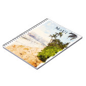 Carnet Aquarelle de Maui Hawaii Voyage d'illustration (Côté gauche)