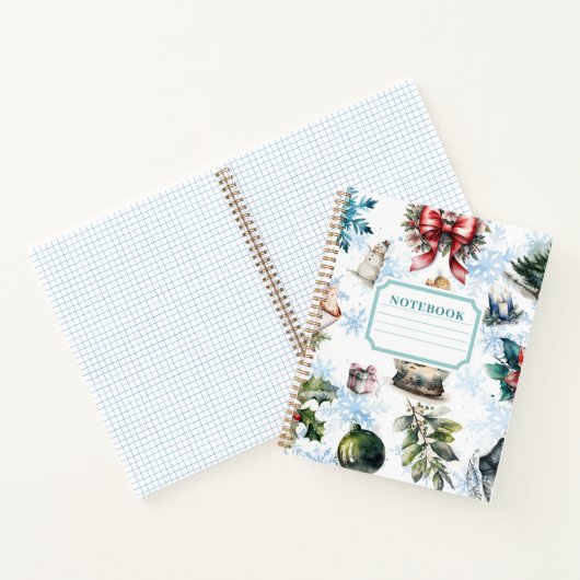 Carnet Aquarelle de Noël (Intérieur)