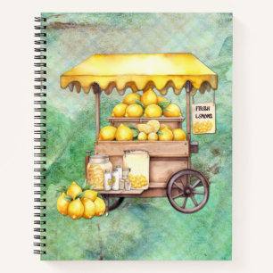 Carnet Aquarelle de panier à citron