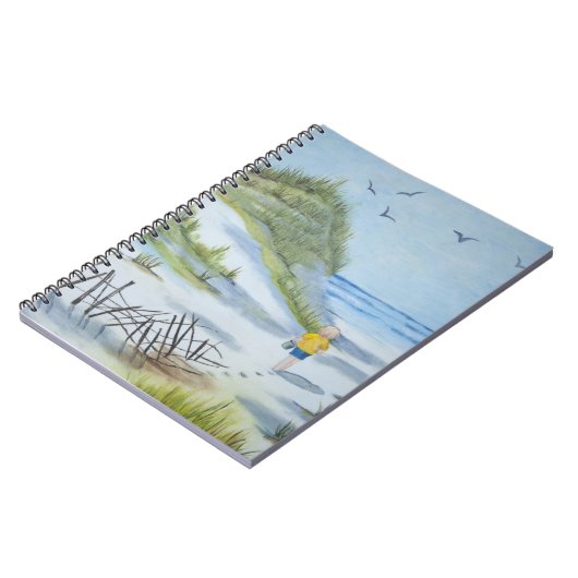 Carnet Aquarelle de plage (Côté gauche)