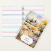 Carnet Aquarelle de Provence 2024 | votre nom (À l'intérieur)
