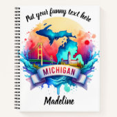 Carnet Aquarelle des États américains : Michigan (Devant)