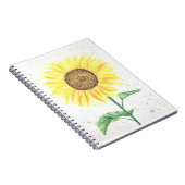 Carnet Aquarelle des fleurs de soleil (Côté Droit)