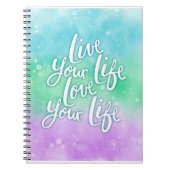 Carnet Aquarelle, devis inspirant (Devant)