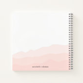 Carnet Aquarelle Dip Dye Blush Rose Feminbre (Dos)