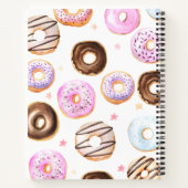 Carnet Aquarelle Donuts Pâtisserie Cuisine Recette (Dos)