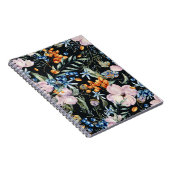 Carnet Aquarelle douce : Baies florales roses (Côté Droit)