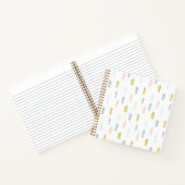 Carnet Aquarelle douce Chevron Motif (Intérieur)