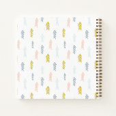 Carnet Aquarelle douce Chevron Motif (Dos)