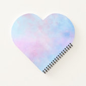 Carnet Aquarelle Dreamy Rose bleu turquoise (Dos)