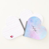 Carnet Aquarelle Dreamy Rose bleu turquoise (Intérieur)