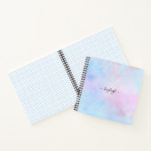 Carnet Aquarelle Dreamy Rose bleu turquoise (Intérieur)