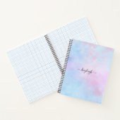 Carnet Aquarelle Dreamy Rose bleu turquoise (Intérieur)