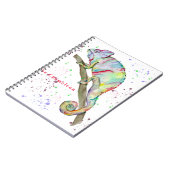 Carnet Aquarelle drôle caméléon (Côté gauche)
