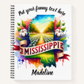 Carnet Aquarelle du Mississippi au crépuscule (Devant)