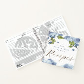 Carnet Aquarelle Elegant Blueberries Recette (Intérieur)
