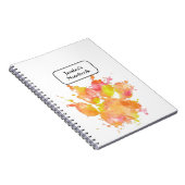 Carnet Aquarelle Empreinte de patte de chien (Côté Droit)