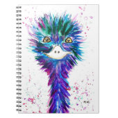 Carnet Aquarelle emu (Devant)