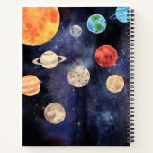 Carnet Aquarelle Espace Extérieur Rocks Enfants (Dos)