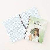 Carnet Aquarelle esthétique Brown et verte (Intérieur)