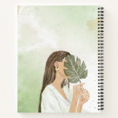 Carnet Aquarelle esthétique Brown et verte (Dos)