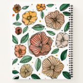 Carnet Aquarelle et fleurs d'encre - palette vintage (Dos)