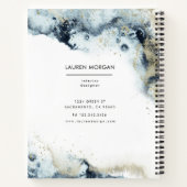 Carnet Aquarelle et monogramme de sable (Dos)