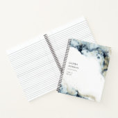 Carnet Aquarelle et monogramme de sable (Intérieur)