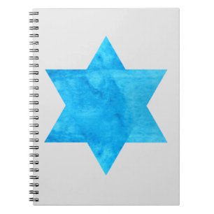 Carnet aquarelle Étoile bleue de David