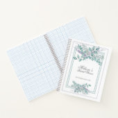 Carnet Aquarelle Eucalyptus Fête des mariées cadeau invit (Intérieur)