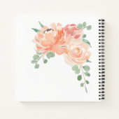 Carnet Aquarelle féminine rose et rose (Dos)