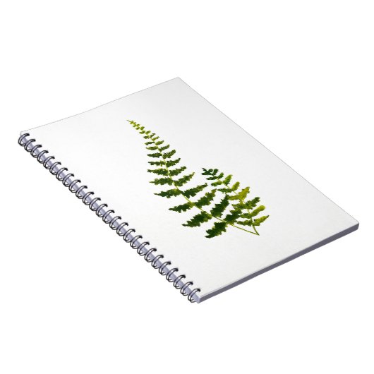 Carnet Aquarelle Fern Botanique Verdure Rustique Élégant (Côté Droit)